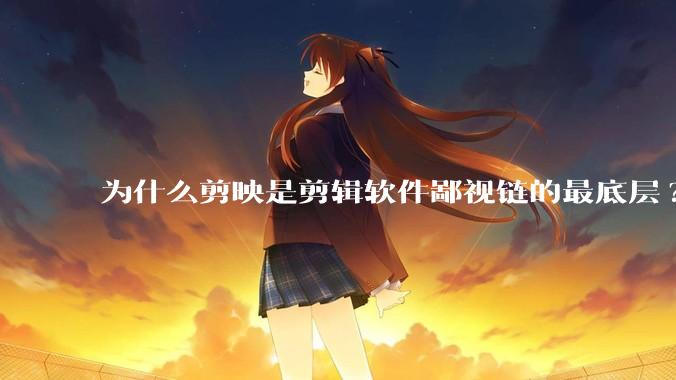 为什么剪映是剪辑软件鄙视链的最底层?